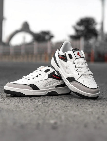 RED TAPE Black and White Shoes for Men | Lifestyle Casual Sneakers for Men | Sports Shoes Sneakers For Men (White, Black , 6)